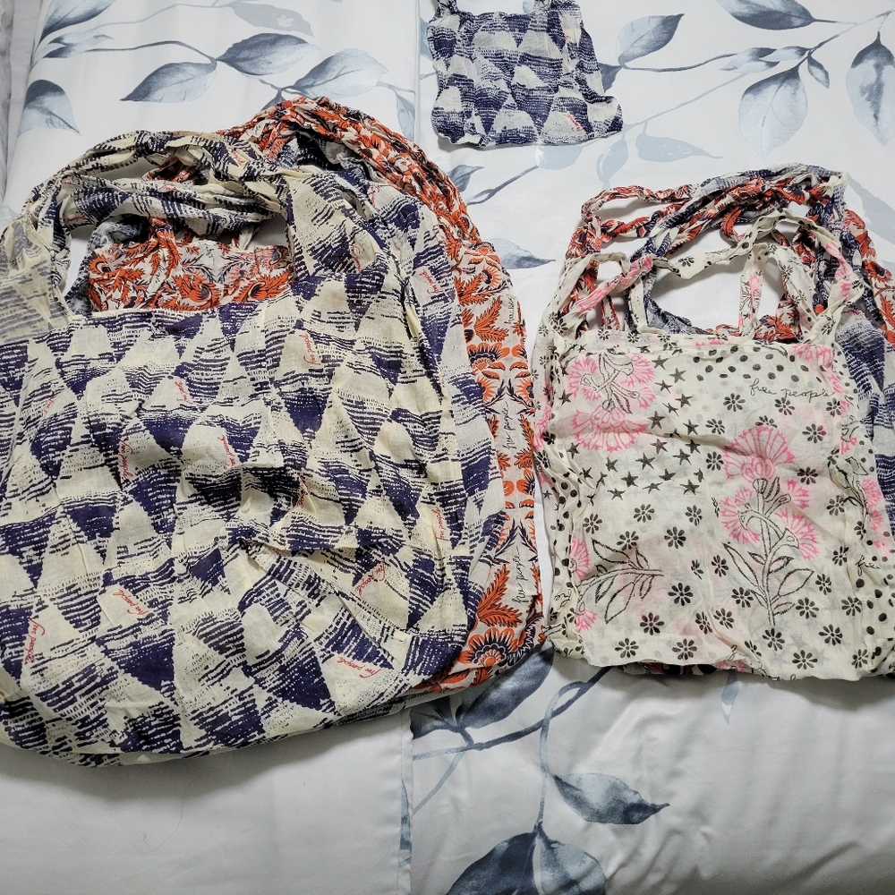 Free People Reuseable Bags.  3 Qty Large for $15 ($5 each)